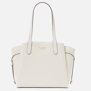 New Kate Spade Dumpling Medium Tote Pebble Leather Meringue